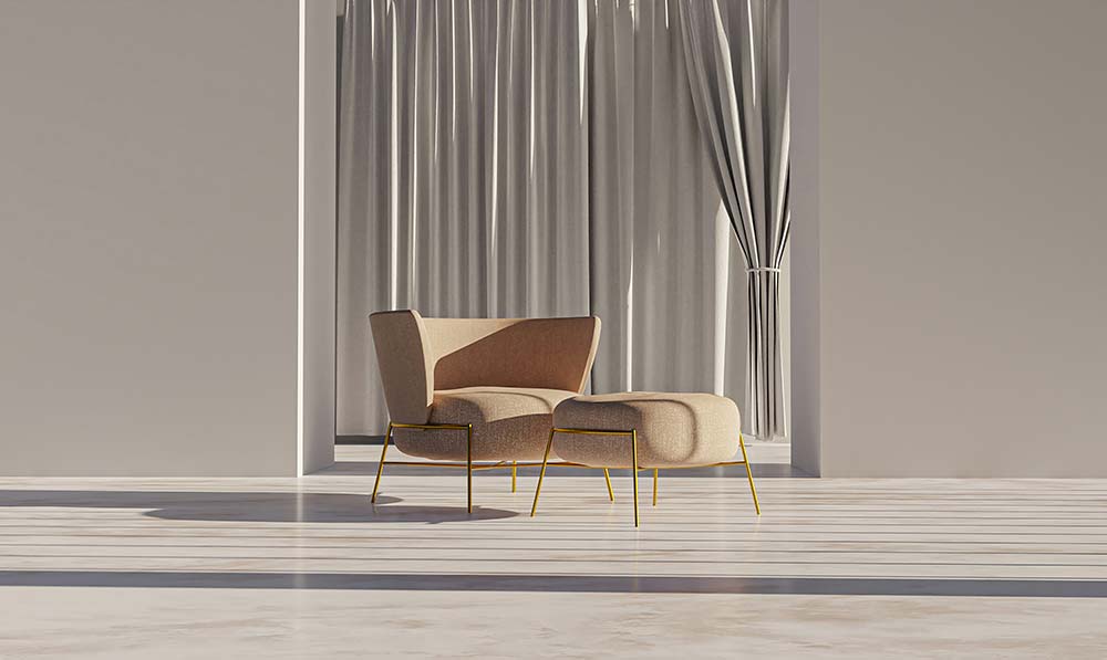 chair in a room.